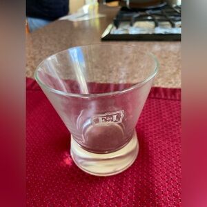Frosted-Base Clear Glass Tumbler with Logo - Clear x 1